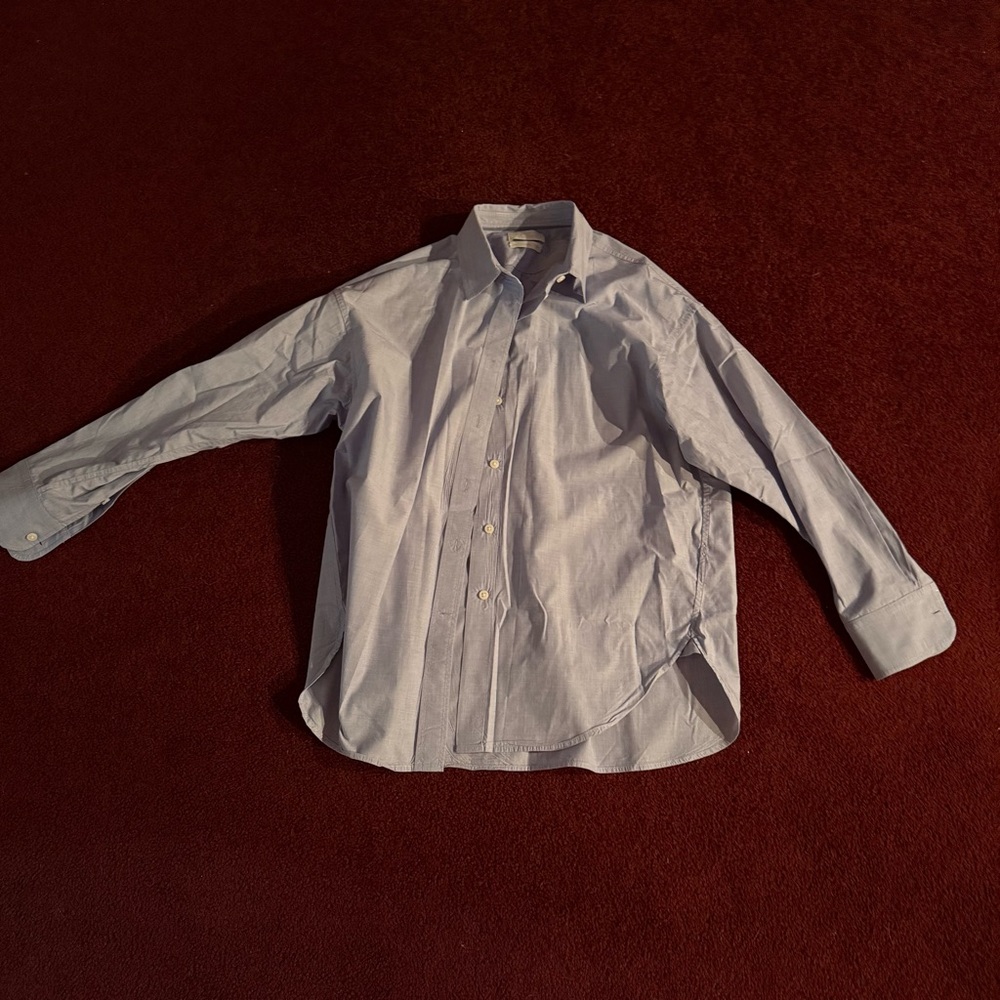 J crew blue button down relaxed fit 12p
